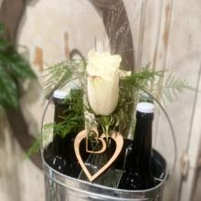 Pack de Bières avec une rose